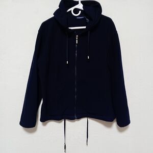 Catalina Women's Zippered Hoodie Jacket Size Large Blue Soft Lightweight Casual